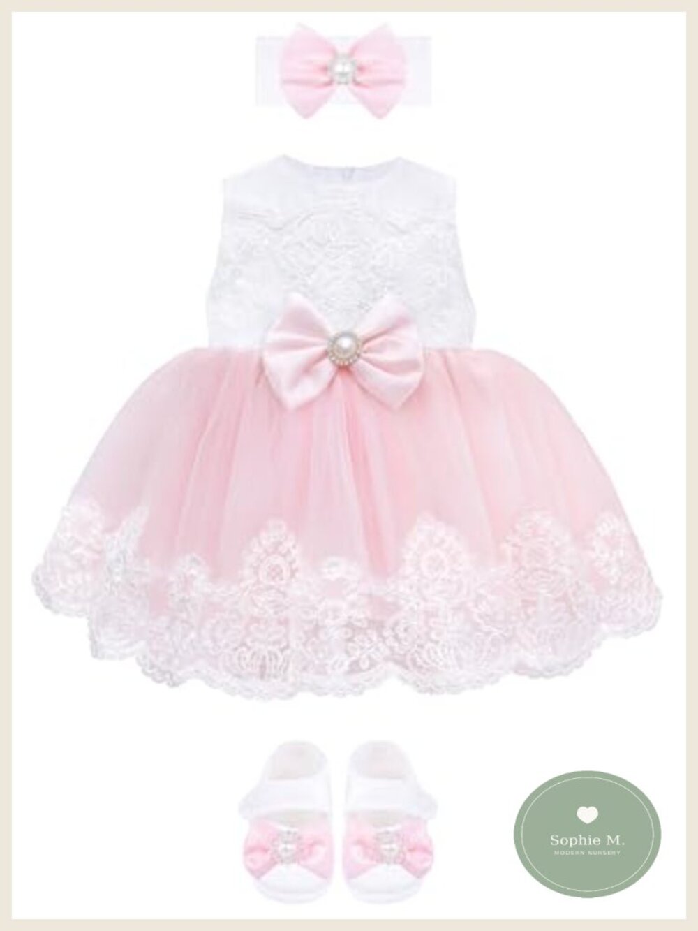 Princess Pageant Dress 6 Piece Set Tulle Lace Embroidery Special Occasion
